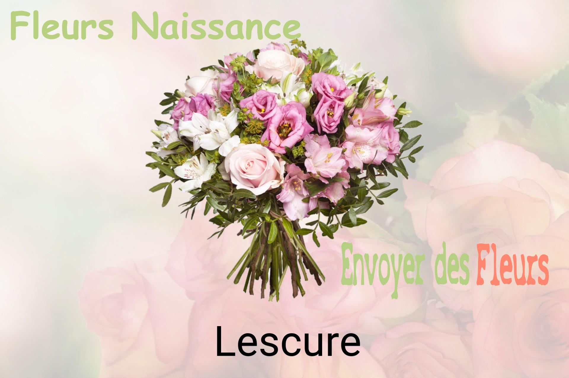 Bouquet de fleurs de naissance livré à Lescure